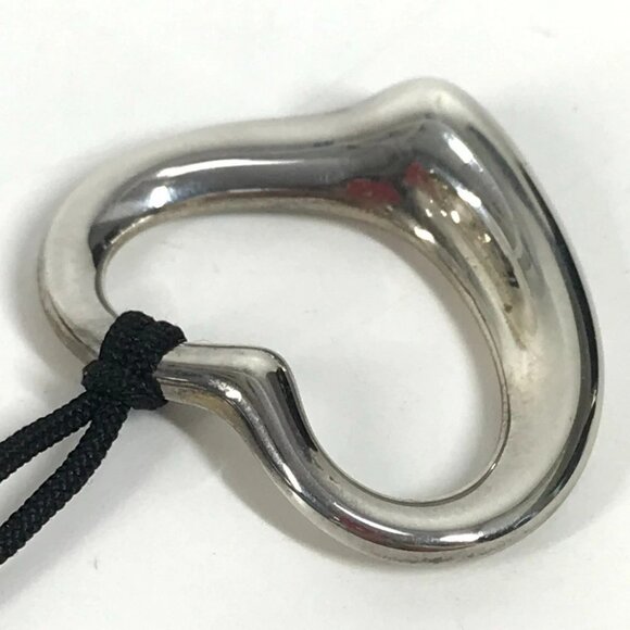 TIFFANY&Co. Open Heart Elsa Peretti Accessories Choker Necklace SV925 Silver - Picture 6 of 15